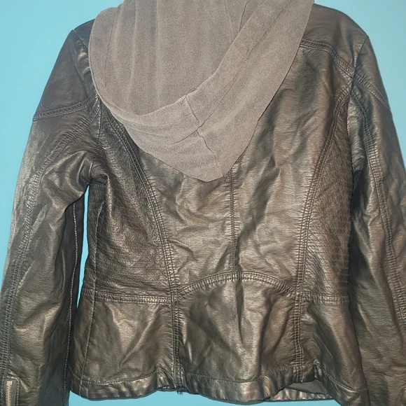 Free People Black Leather Jacket - Picture 4 of 4